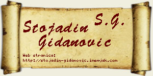 Stojadin Gidanović vizit kartica
